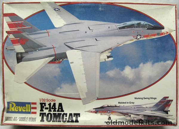 Revell 1/32 Grumman F-14A Tomcat - VF-1 'Wolfpack' USS Enterprise, 4712 plastic model kit